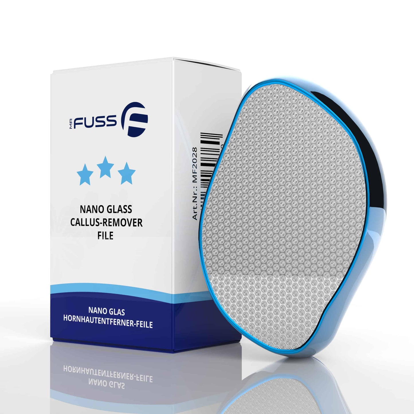 Mr. Fuss® - Nano Glas - 2 in 1 Lima per la rimozione del callo