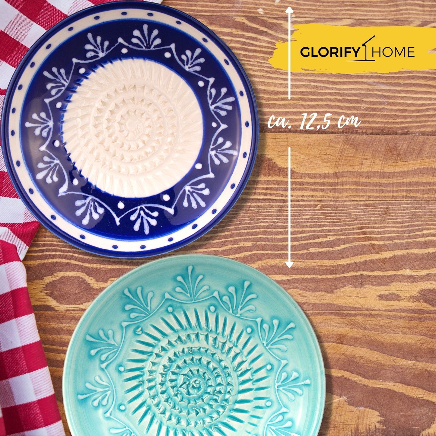 GLORIFY HOME® - Tibi - Rallador de cerámica Paquete doble