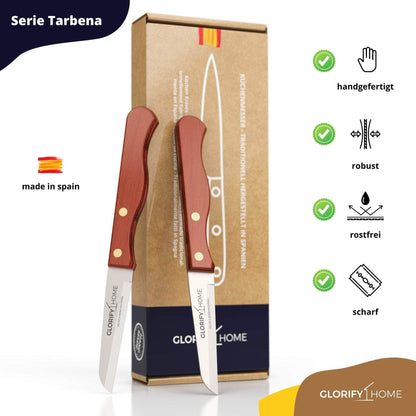 GLORIFY HOME® - Serie Tarbena - Gemüsemesser 7cm Doppelpack - SENANA