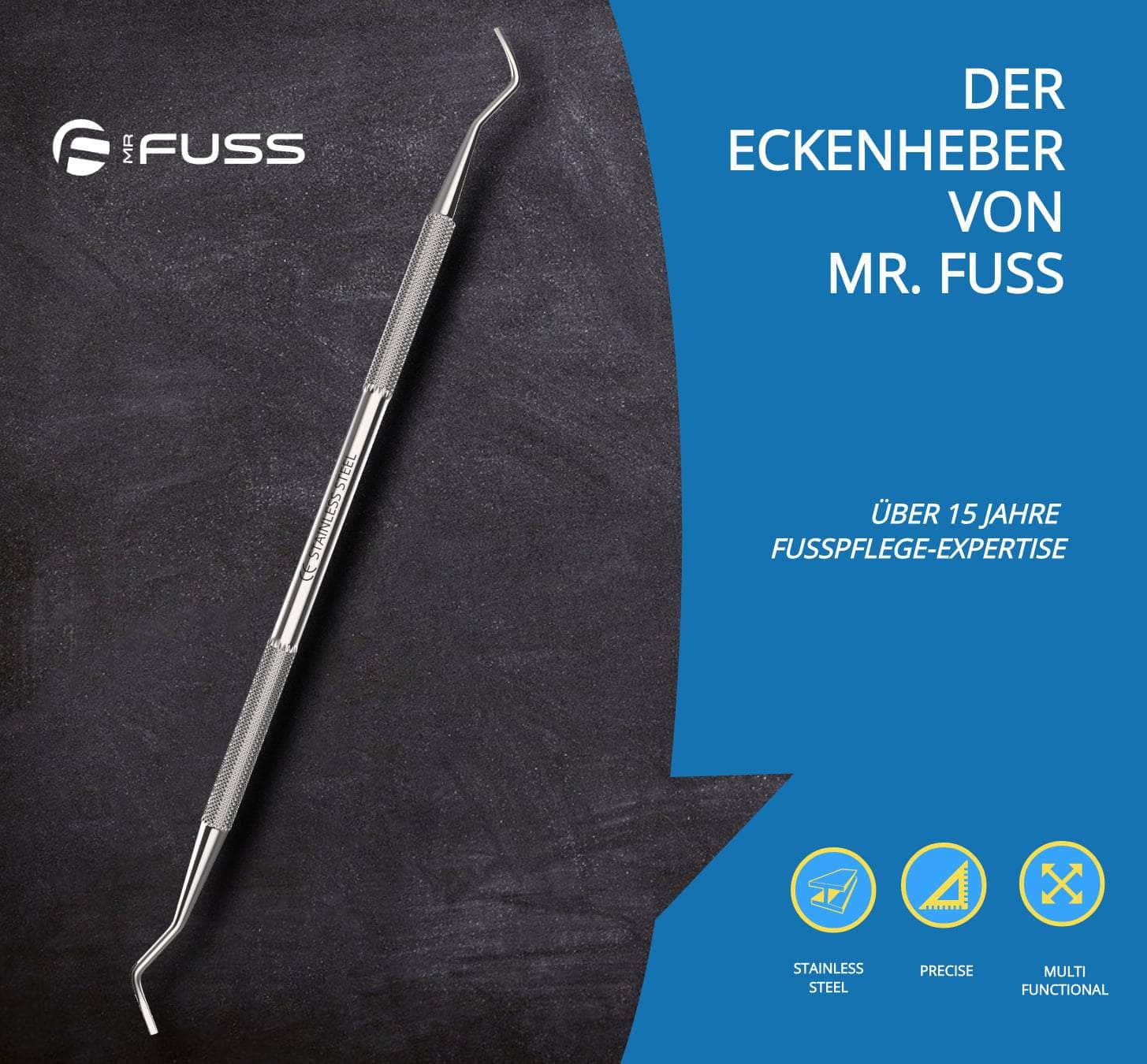 Mr. Fuss® - Profi Eckenheber Excavator Doppelinstrument - 17,5cm - SENANA